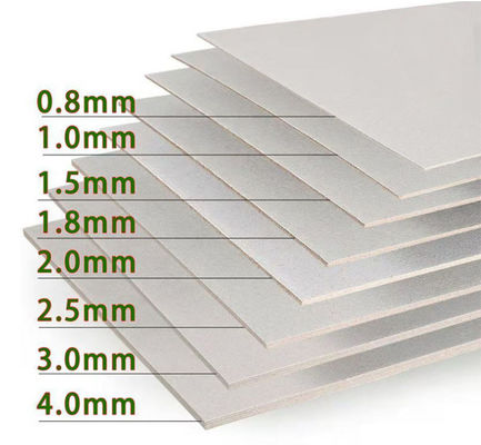 Cartone grigio da 2 mm di ottima durezza per archivio ad arco
