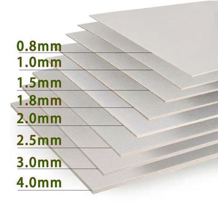 Prezzo di fabbrica cartone grigio miglior prezzo di qualità 1mm 2mm 3mm per imballaggio regalo