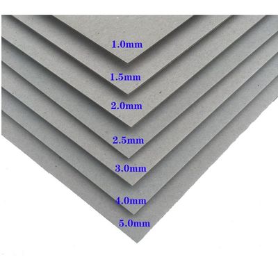 2 mm 2,5 mm spessore fogli di cartone grigio non rivestiti cartone di legno di legno ricoperto