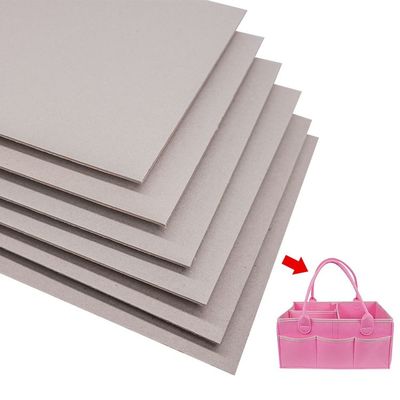 Spessore personalizzato fogli di cartone grigio Cartuccio di base grigio duro Riciclato
