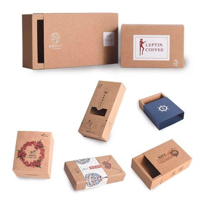 Scatole regalo in cartone marrone personalizzate riciclabili per imballaggi di abbigliamento