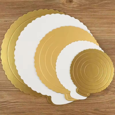 Tabella di torte d'oro 12 pollici Food Grade Tavolo rotondo torta per imballaggio torta